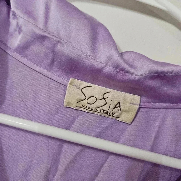 Sofia purple button down long sleeve blouse! - Picture 2 of 5